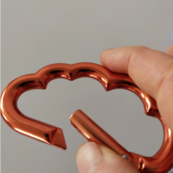 200 Pks Wholesale Aluminum Alloy Cloud Key Chain